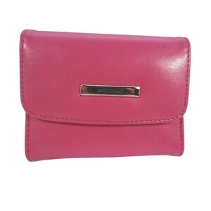 NWT Moda Bella New Pink Small Tri Fold Wallet Snap Closure Coin Pocket Card Slot